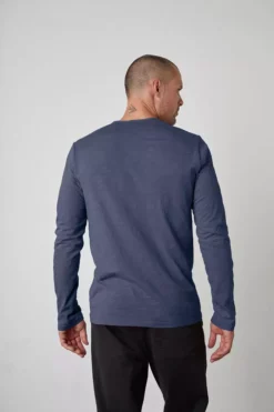 Velvet By Graham & Spencer SIMEON RAW EDGE COTTON SLUB TEE