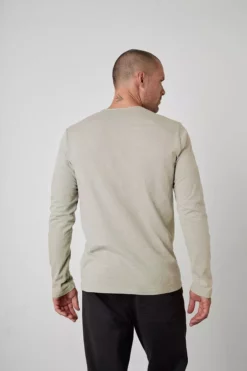 Velvet By Graham & Spencer SIMEON RAW EDGE COTTON SLUB TEE