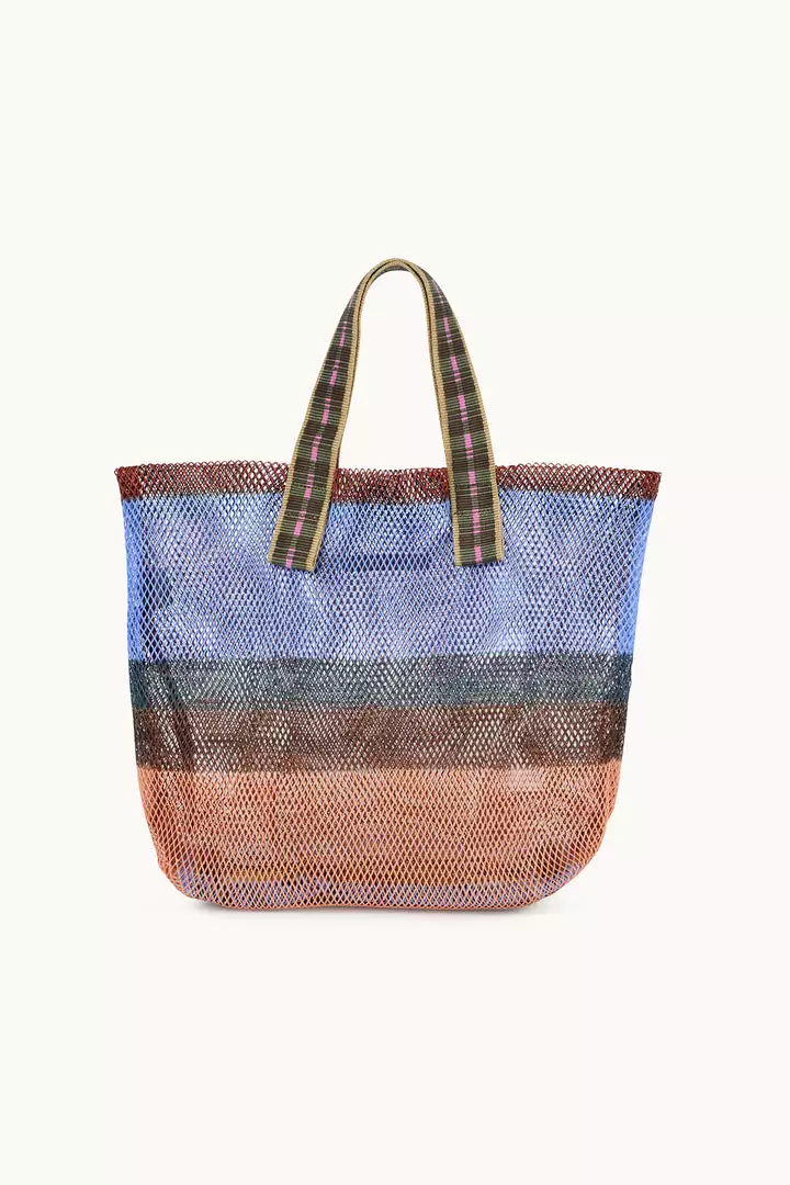 SMALL STRIPED MESH TOTE BY EPICE 1 SMALL STRIPED MESH TOTE BY EPICE