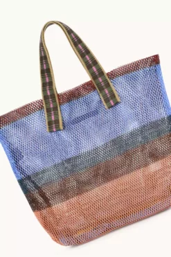 SMALL STRIPED MESH TOTE BY EPICE