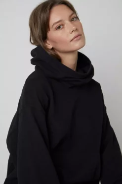 Velvet By Graham & Spencer ORA FUNNEL NECK HOODIE Womens