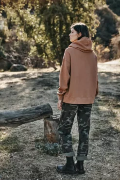 Velvet By Graham & Spencer ORA FUNNEL NECK HOODIE Womens