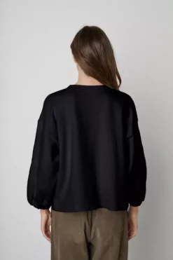 Velvet By Graham & Spencer PRIYA PUFF SLEEVE SWEATSHIRT Womens