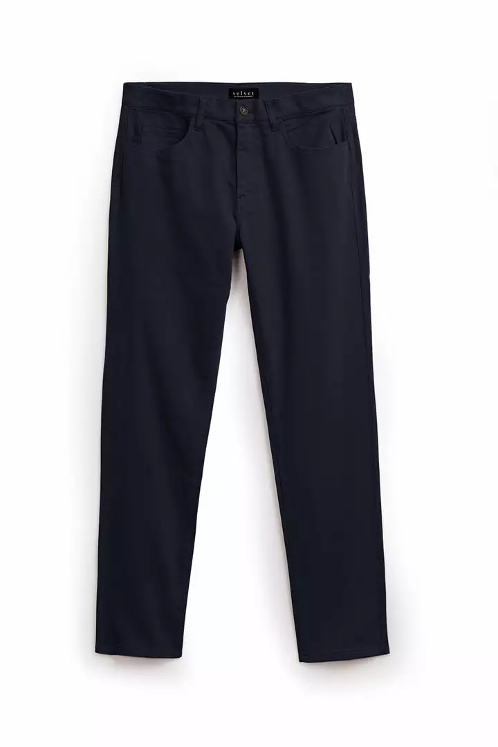 Velvet By Graham & Spencer STEWART SUEDED COTTON PANT 1 Velvet By Graham & Spencer STEWART SUEDED COTTON PANT