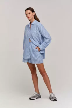 Velvet By Graham & Spencer JANET STRIPED BUTTON-UP SHIRT Womens