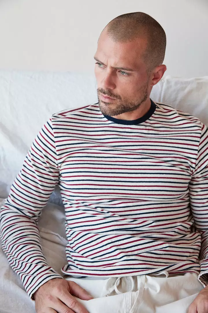 Velvet By Graham & Spencer Mens DESMOND STRIPED TEE 5 Velvet By Graham & Spencer Mens DESMOND STRIPED TEE