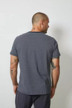 Velvet By Graham & Spencer EVAN STRIPED POCKET TEE 6 Velvet By Graham & Spencer EVAN STRIPED POCKET TEE
