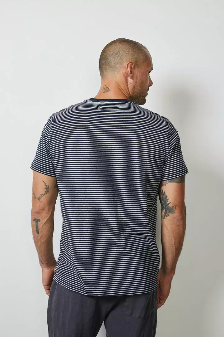 Velvet By Graham & Spencer EVAN STRIPED POCKET TEE 3 Velvet By Graham & Spencer EVAN STRIPED POCKET TEE