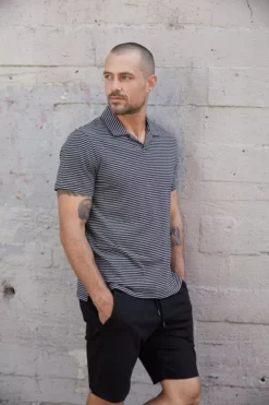 Velvet By Graham & Spencer Mens EVERETT STRIPED POLO