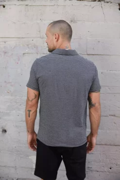 Velvet By Graham & Spencer Mens EVERETT STRIPED POLO