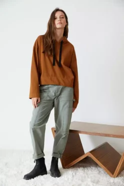 Velvet By Graham & Spencer Womens DREW VINTAGE CANVAS PANT