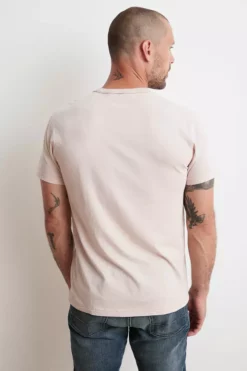 Velvet By Graham & Spencer TUCKER SUEDED JERSEY TEE Mens