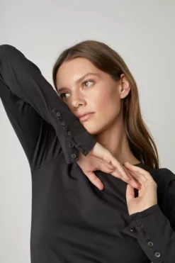 Velvet By Graham & Spencer ROZALIA SUEDED JERSEY TEE