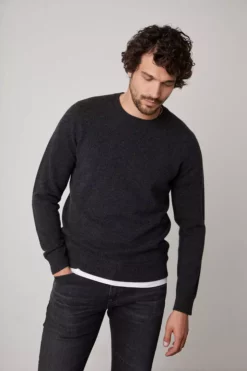 Velvet By Graham & Spencer BIRCH CASHMERE SWEATER Mens