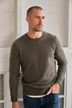 Velvet By Graham & Spencer BIRCH CASHMERE SWEATER Mens