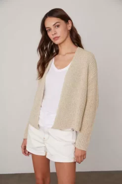 Velvet By Graham & Spencer Womens TERRAH OPEN FRONT CARDIGAN