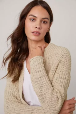 Velvet By Graham & Spencer Womens TERRAH OPEN FRONT CARDIGAN