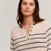 Velvet By Graham & Spencer KIERRA HENLEY SWEATER Womens