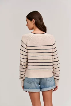 Velvet By Graham & Spencer KIERRA HENLEY SWEATER Womens