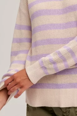 Velvet By Graham & Spencer Womens WREN TEXTURED COTTON SWEATER