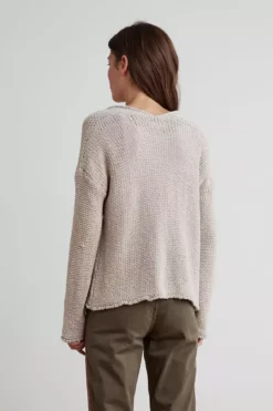 Velvet By Graham & Spencer JAZ TEXTURED TAPE YARN CARDIGAN Womens