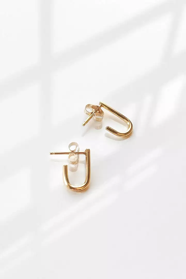 SELMA GOLD EARRINGS BY THATCH Womens 1 SELMA GOLD EARRINGS BY THATCH Womens