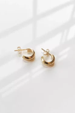 Womens VINCE CHUNKY GOLD HOOP BY THATCH