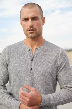 Velvet By Graham & Spencer ANTHONY THERMAL HENLEY Mens