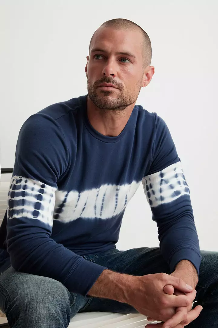 Velvet By Graham & Spencer DEAN LUXE FLEECE TIE DYE PULLOVER 8 Velvet By Graham & Spencer DEAN LUXE FLEECE TIE DYE PULLOVER