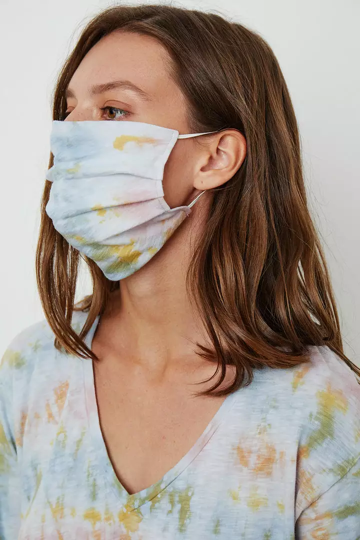 Velvet By Graham & Spencer Womens IZZIE TIE DYE FACE MASK 2 Velvet By Graham & Spencer Womens IZZIE TIE DYE FACE MASK