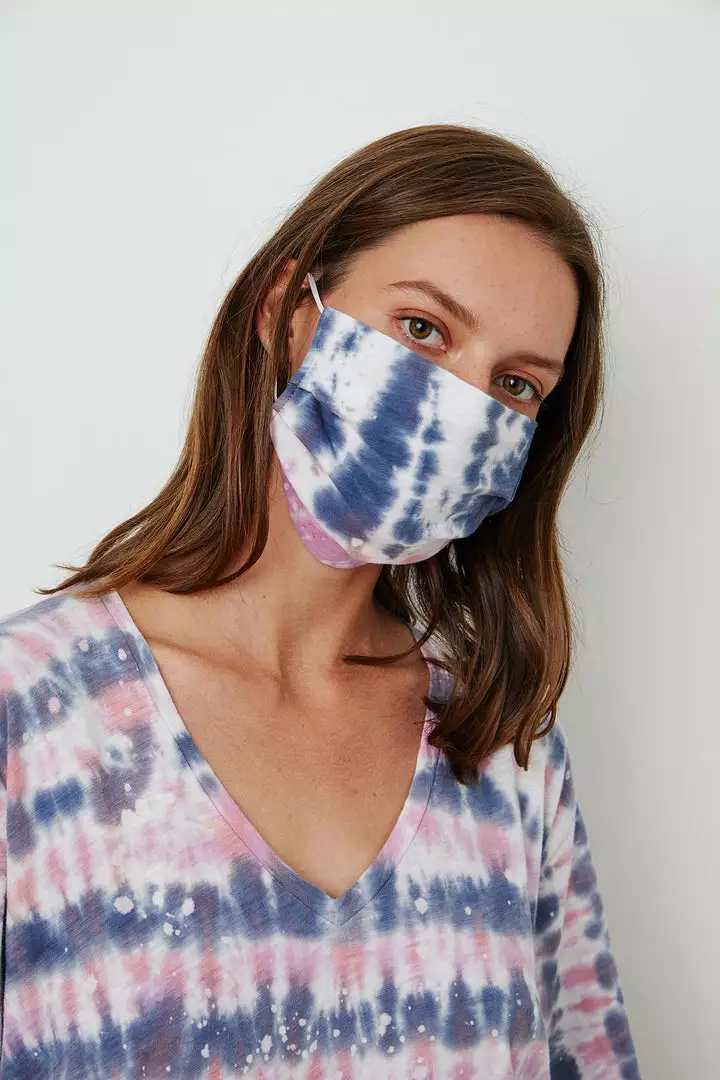 Velvet By Graham & Spencer Womens IZZIE TIE DYE FACE MASK 3 Velvet By Graham & Spencer Womens IZZIE TIE DYE FACE MASK