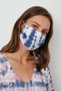 Velvet By Graham & Spencer Womens IZZIE TIE DYE FACE MASK 7 Velvet By Graham & Spencer Womens IZZIE TIE DYE FACE MASK