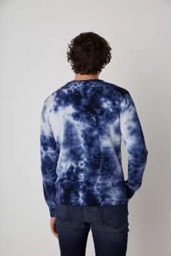 Velvet By Graham & Spencer Mens TREVOR TIE DYE SWEATSHIRT