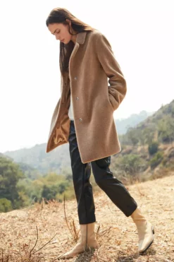 Velvet By Graham & Spencer TRISHELLE LUX SHERPA OVERSIZED COAT Womens