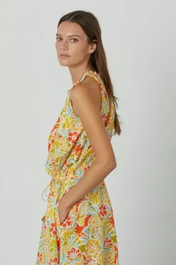 Velvet By Graham & Spencer Womens RAMONA PRINTED TANK DRESS