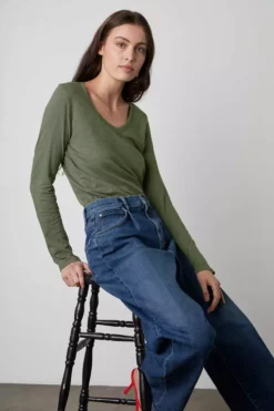 Velvet By Graham & Spencer BLAIRE ORIGINAL SLUB TEE Womens