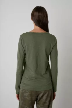 Velvet By Graham & Spencer LIZZIE ORIGINAL SLUB LONG SLEEVE TEE Womens
