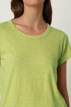 Velvet By Graham & Spencer TILLY ORIGINAL SLUB CREW NECK TEE Womens