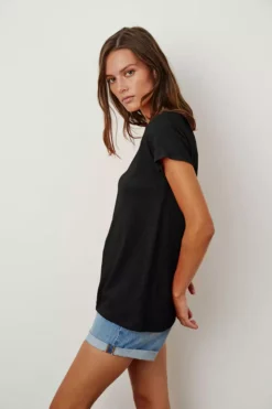 Velvet By Graham & Spencer TILLY ORIGINAL SLUB CREW NECK TEE Womens
