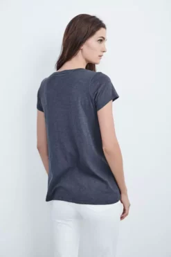 Velvet By Graham & Spencer JILIAN ORIGINAL SLUB V-NECK TEE