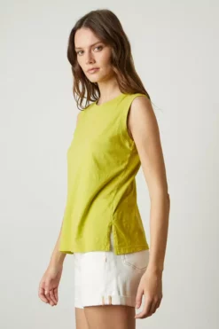 Velvet By Graham & Spencer Womens ELLEN VINTAGE SLUB TANK TOP 36 Velvet By Graham & Spencer Womens ELLEN VINTAGE SLUB TANK TOP