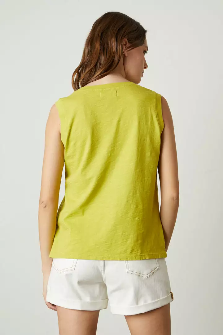 Velvet By Graham & Spencer Womens ELLEN VINTAGE SLUB TANK TOP 10 Velvet By Graham & Spencer Womens ELLEN VINTAGE SLUB TANK TOP