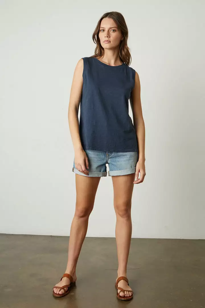 Velvet By Graham & Spencer NATALIE ROLLED HEM SHORT 2 Velvet By Graham & Spencer NATALIE ROLLED HEM SHORT