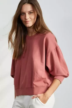 Velvet By Graham & Spencer MAUREEN 3/4 SLEEVE SWEATSHIRT