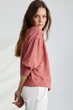Velvet By Graham & Spencer MAUREEN 3/4 SLEEVE SWEATSHIRT