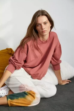 Velvet By Graham & Spencer MAUREEN 3/4 SLEEVE SWEATSHIRT