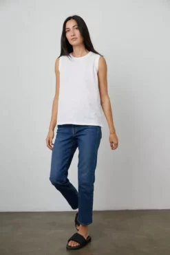 Velvet By Graham & Spencer Womens ELLEN VINTAGE SLUB TANK TOP 46 Velvet By Graham & Spencer Womens ELLEN VINTAGE SLUB TANK TOP
