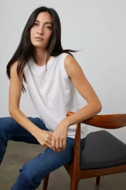 Velvet By Graham & Spencer Womens ELLEN VINTAGE SLUB TANK TOP 50 Velvet By Graham & Spencer Womens ELLEN VINTAGE SLUB TANK TOP