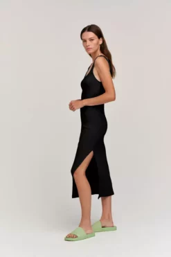 Velvet By Graham & Spencer ASHANTI RIBBED TANK DRESS Womens