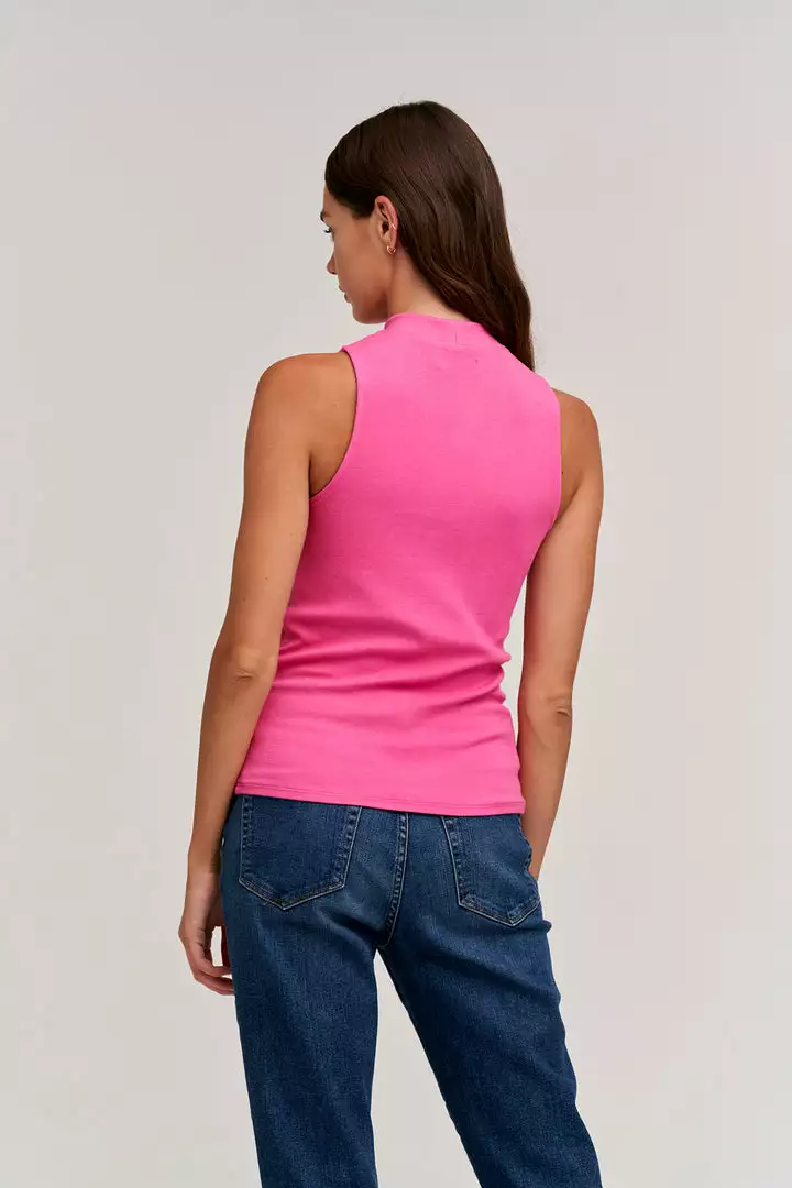 Velvet By Graham & Spencer PAULETTE MOCK NECK TANK TOP Womens 9 Velvet By Graham & Spencer PAULETTE MOCK NECK TANK TOP Womens